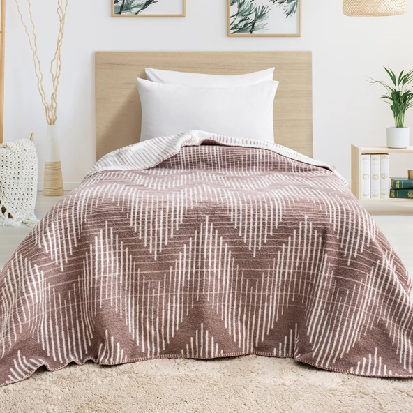 Schafer Home Bloom TK Battaniye 150x220 Cm 1 Parça-Lila