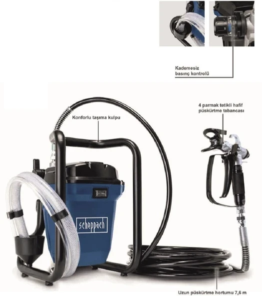 Scheppach ACS 3000 Elektrikli Boya Tabancası Sistemi - 2