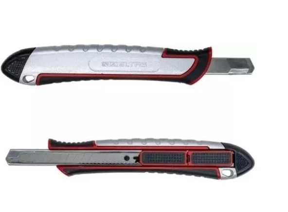 İzeltaş Pro Metal Gövde Maket Bıçağı Emniyetli Otomatik Kilitli 9 mm-İZELTAŞ 14000005048 - Resim 2