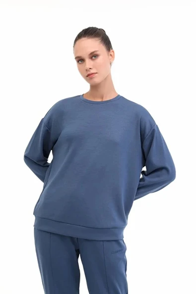 Lumberjack 16alice-c Ck97 0 Yaka Kadin Sweat - Indigo - 1