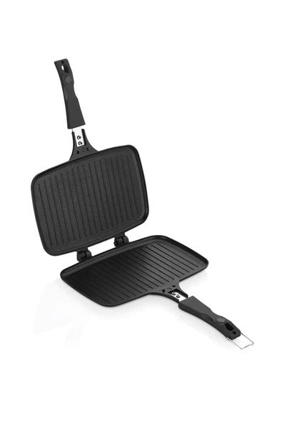 Vento Döküm Ocak Üstü Tost Makinesi – Siyah - Resim 3