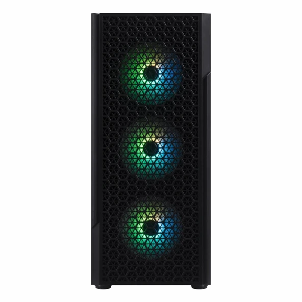 BitFenix Proton 600W 80+ White USB 3.2 FRGB ATX Mid Tower Siyah Kasa - Resim 2
