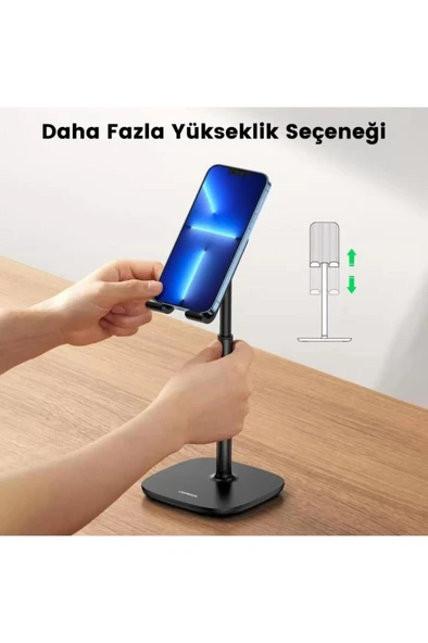 Ugreen Yüksekliği Ayarlanabilir Masaüstü Telefon Standı Siyah Teşhir - 3
