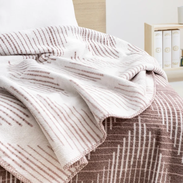 Schafer Home Bloom TK Battaniye 150x220 Cm 1 Parça-Lila - 2