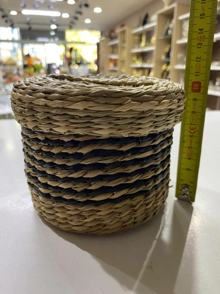 KAPAKLI HASIR SEPET KÜÇÜK BOY 10 X 13 CM - 3