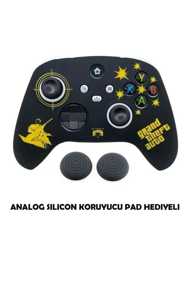 Xbox Series S/seris X 9.nesil Uyumlu Desenli Oyuncu Kolu Silikon Kılıf +Analog Silikon - Resim 7