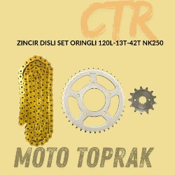 NK250 Zincir Dişli Seti O-Ringli 120L-13T-42T - 2
