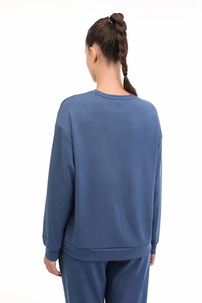 Lumberjack 16alice-c Ck97 0 Yaka Kadin Sweat - Indigo - 3