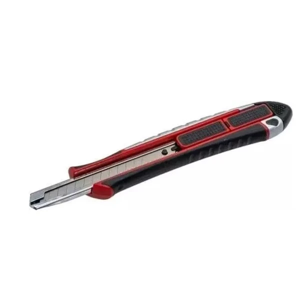 İzeltaş Pro Metal Gövde Maket Bıçağı Emniyetli Otomatik Kilitli 9 mm-İZELTAŞ 14000005048 ürün görseli