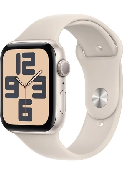 Apple Watch SE 2 2023 GPS 44mm Yıldız Işığı Alüminyum Kasa ve Spor Kordon Akıllı Saat MXEV3TU ürün görseli