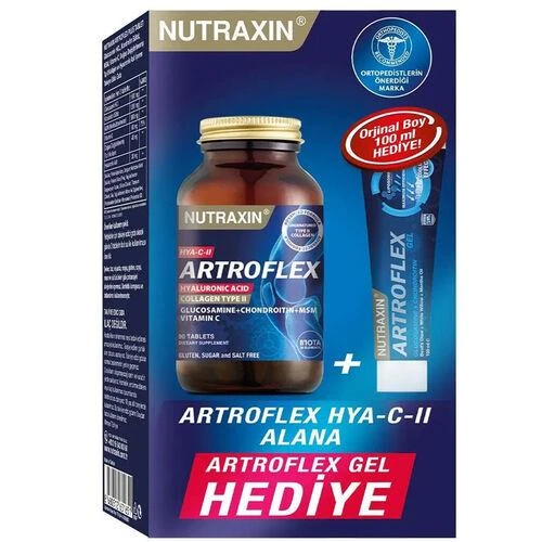 Nutraxin Artroflex Hya-C-II 90 Tablet + Extra Gel 100 ml Hediyeli ürün görseli 1