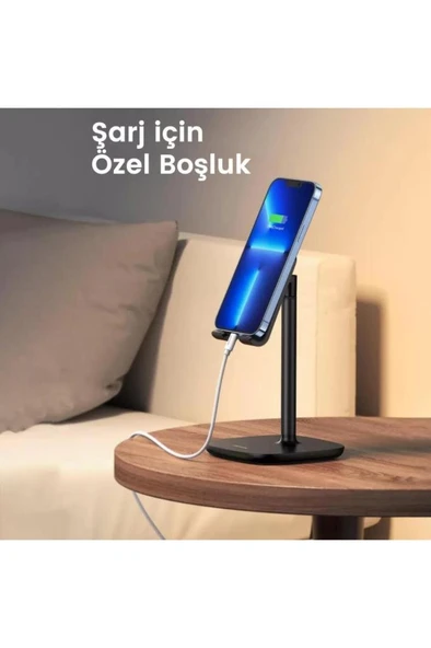 Ugreen Yüksekliği Ayarlanabilir Masaüstü Telefon Standı Siyah Teşhir - 7