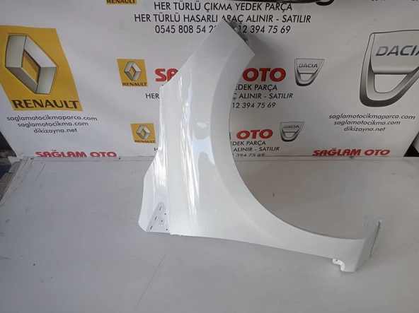 CLİO 4 SAĞ ÖN ÇAMURLUK BEYAZ RENK İTHAL SIFIR