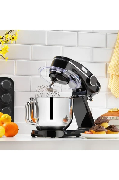 NeoCast Dijital Döküm Stand Mikser 6 L-Siyah - Resim 2