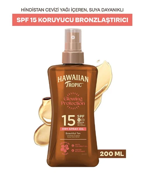 Hawaiian Tropic Glowing Protection Vücut Yağı SPF15 200 Ml - 2