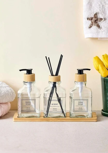 Rogan Kokuluklu Sıvı Sabunluk Seti - 3x350ML