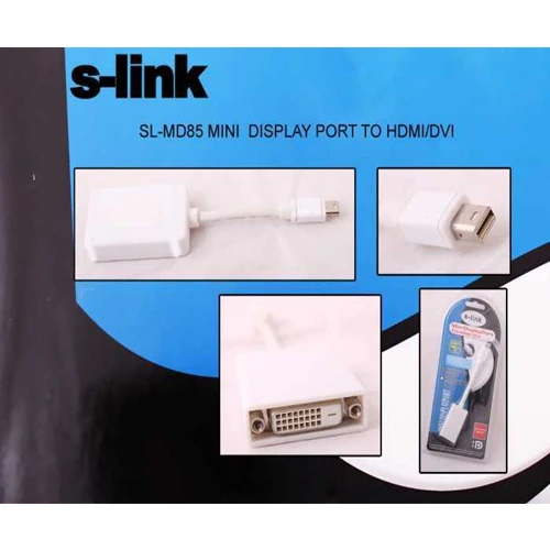 S-LINK SL-MD85 Mini Display To Dvı (15cm-15cm) ürün görseli 1