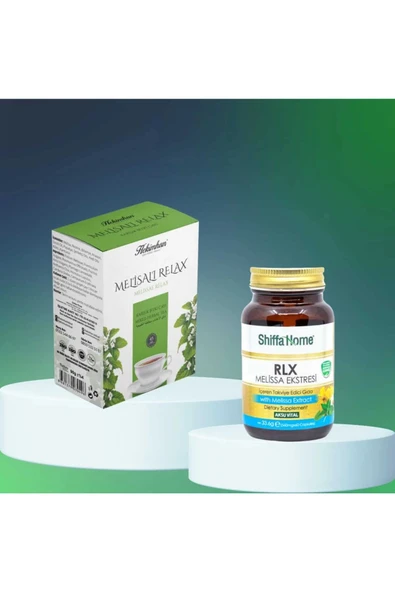 Melisalı Relax Bitki çayı 40'lı ve RLX Kapsül 60 adet (Rahat Uyku İçin ) ürün görseli