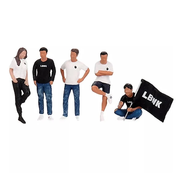 Mini GT 1:64 Figurine Team Liberty Walk - Resim 2