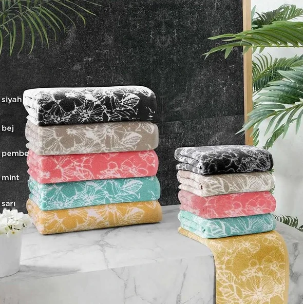 Sarev Seniorita Havlu Siyah 50x90 - Resim 2