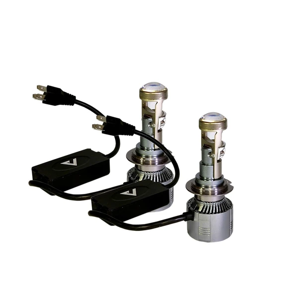 Yeni Nesil Super Focus Slim H4 Mercekli Projektör LED Far Ampulü Seti ürün görseli