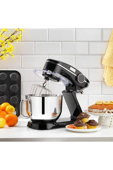 NeoCast Dijital Döküm Stand Mikser 6 L-Siyah ürün görseli