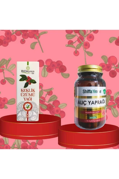 Keklik Üzümü Yağı 20 ml ve Alıç Yaprağı Kapsül 60 Kapsül ürün görseli