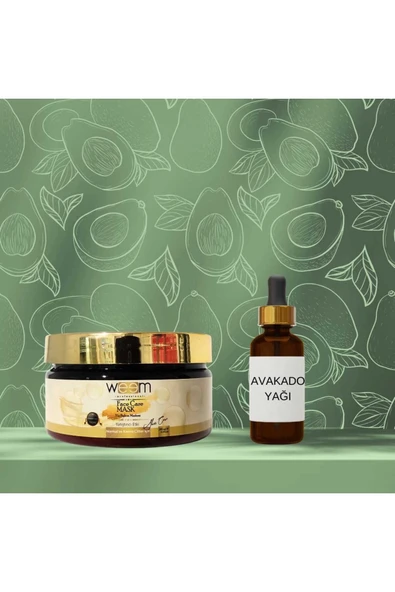 Avakado Yağı 20 ml + Yatıştırıcı Etki Yüz Bakım Maskesi - 1