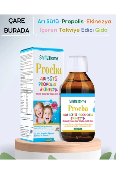 Procba - Arı Sütü, Propolis, Ekinezya İçeren Takviye Edici Gıda