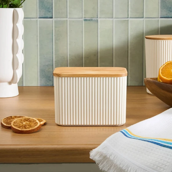 Karaca Massimo Saklama Kabı 1 Lt Krem ürün görseli 1