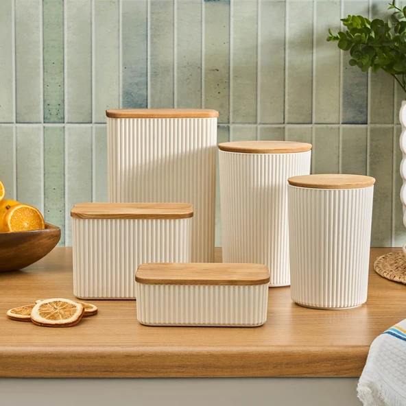 Karaca Massimo Saklama Kabı 1 Lt Krem - Resim 4