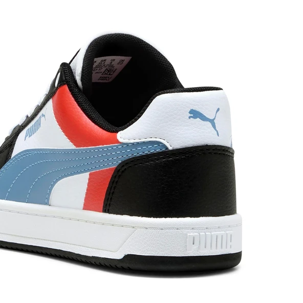 Puma Caven 2.0 Block Jr-White-Cool Blue-Black Çocuk Ayakkabı-Beyaz - Resim 5