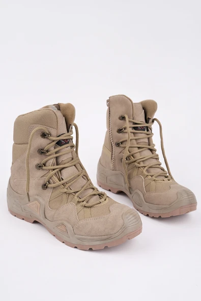 Muggo RANGER Tactical Askeri Fermuarlı ve Bağcıklı Postal Çöl Botu - 5