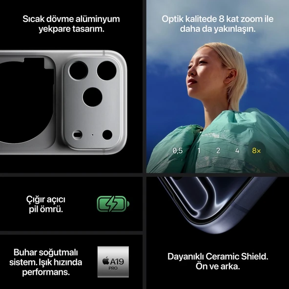 IPHONE 17 PRO MAX 2 TB SILVER(APPLE TÜRKİYE GARANTİLİ) - 4