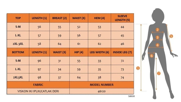 Kadın Uzun Kollu Kapşonlu Viskon Iki Iplik Bluz Ve Pantolon Ikili Takım - Resim 7