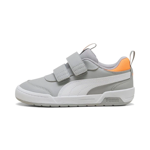 Puma Multiflex 2 SL V PS-Gray Echo-White Çocuk Ayakkabı-Gri - 3
