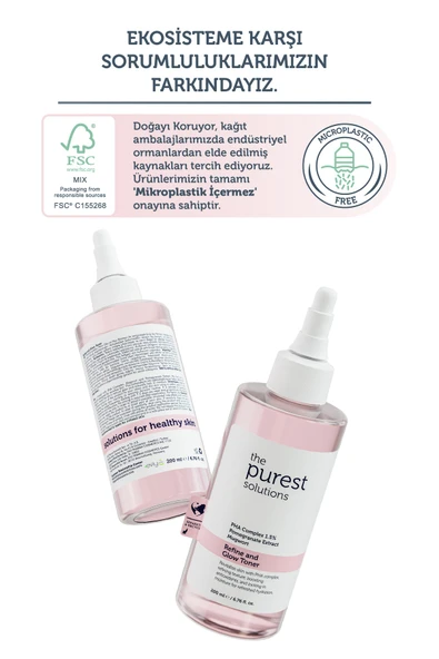 The Purest Solutions Hassas Ciltler İçin Arındırıcı ve Aydınlatıcı PHA Pembe Tonik TPS229 - Resim 5