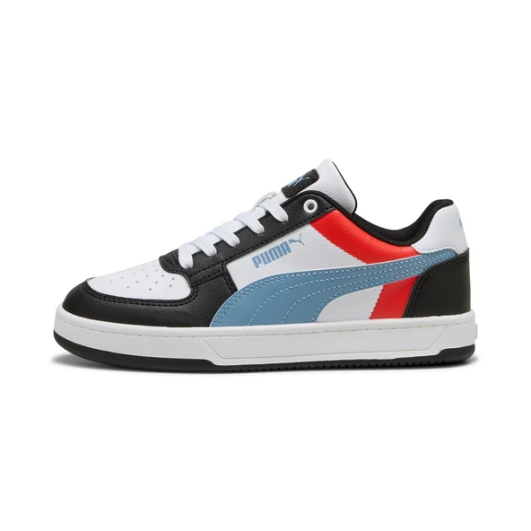 Puma Caven 2.0 Block Jr-White-Cool Blue-Black Çocuk Ayakkabı-Beyaz - Resim 4