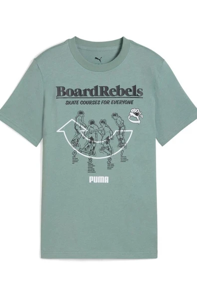 Puma MID90S Graphic Tee I-Green Moon Tişört-Yeşil ürün görseli 1