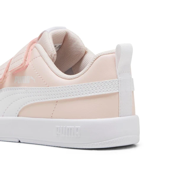 Puma Courtflex V3 V PS-Island Pink-White Çocuk Ayakkabı-Pembe - Resim 6