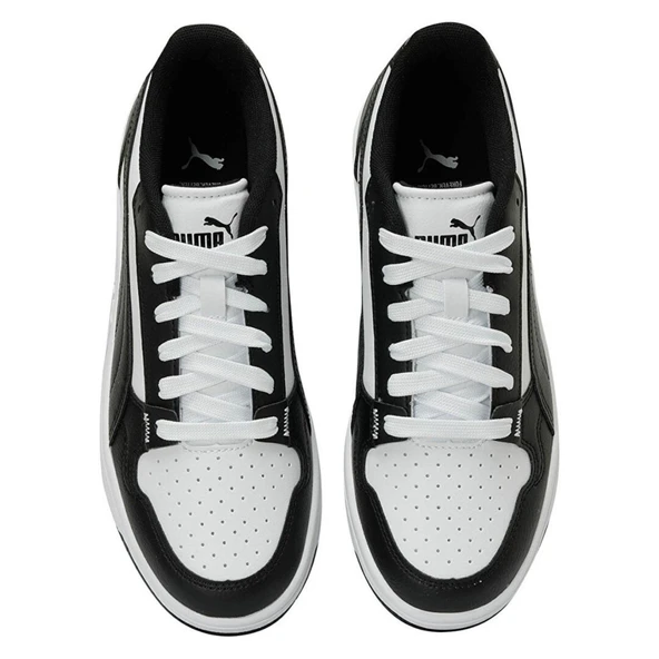Puma Reb-L Jr-White-Black Çocuk Ayakkabı-Siyah Beyaz - Resim 3