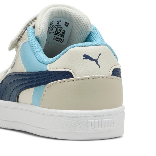 Puma Caven 2.0 Block AC+ Inf-Desert Dust-Blue-AQUA GREEN Çocuk Ayakkabı-Bej - Resim 4
