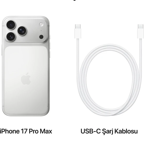 IPHONE 17 PRO MAX 2 TB SILVER(APPLE TÜRKİYE GARANTİLİ) - 3