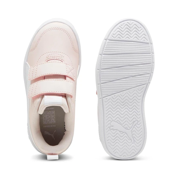 Puma Courtflex V3 V PS-Island Pink-White Çocuk Ayakkabı-Pembe - Resim 3