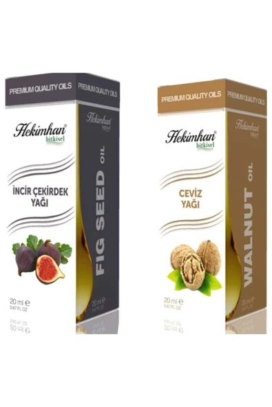 Incir Çekirdek Yağı 20 ml Ve Ceviz Yağı 20 ml ürün görseli