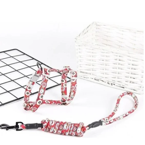 Kedi Gezdirme Göğüs Tasması Desenli - 2