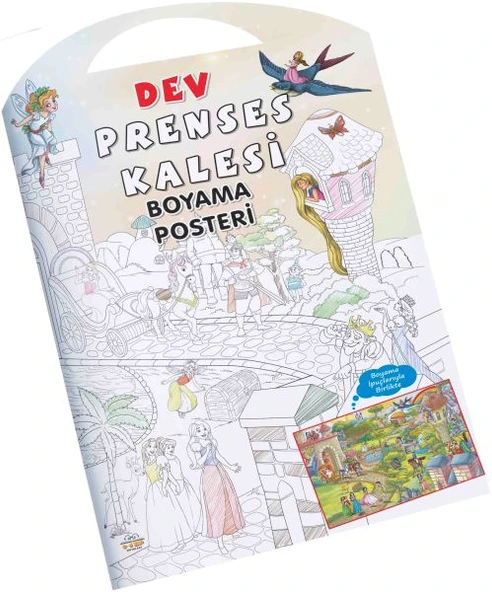 Prenses Kalesi Dev Boyama Posteri ürün görseli