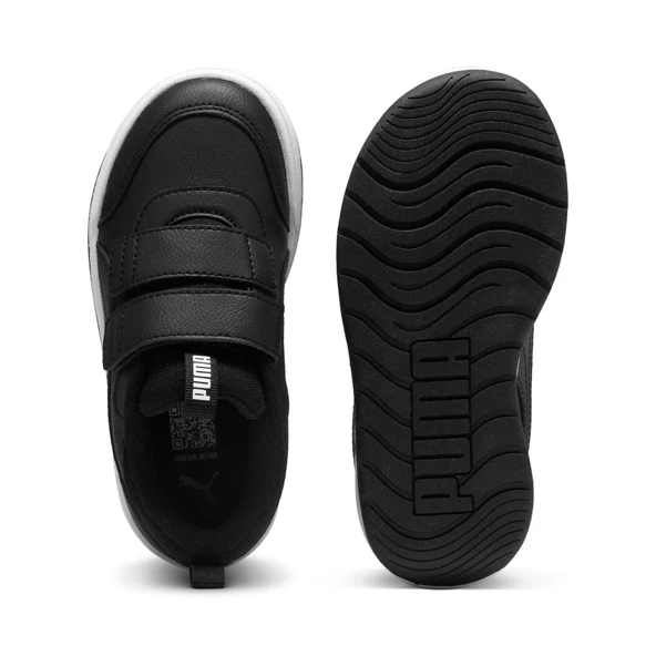 Puma Multiflex 2 SL V PS-Black-Black Çocuk Ayakkabı-Siyah - Resim 2