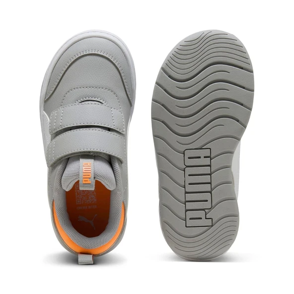 Puma Multiflex 2 SL V PS-Gray Echo-White Çocuk Ayakkabı-Gri - 6