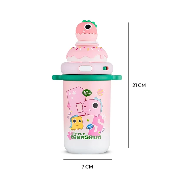Emsan Baby Dinazor Termos Pembe 450 ml - Resim 5